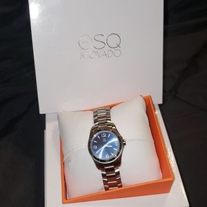 ESQ movado watch with blue dial